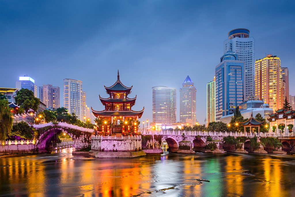 Guiyang Skyline at Night