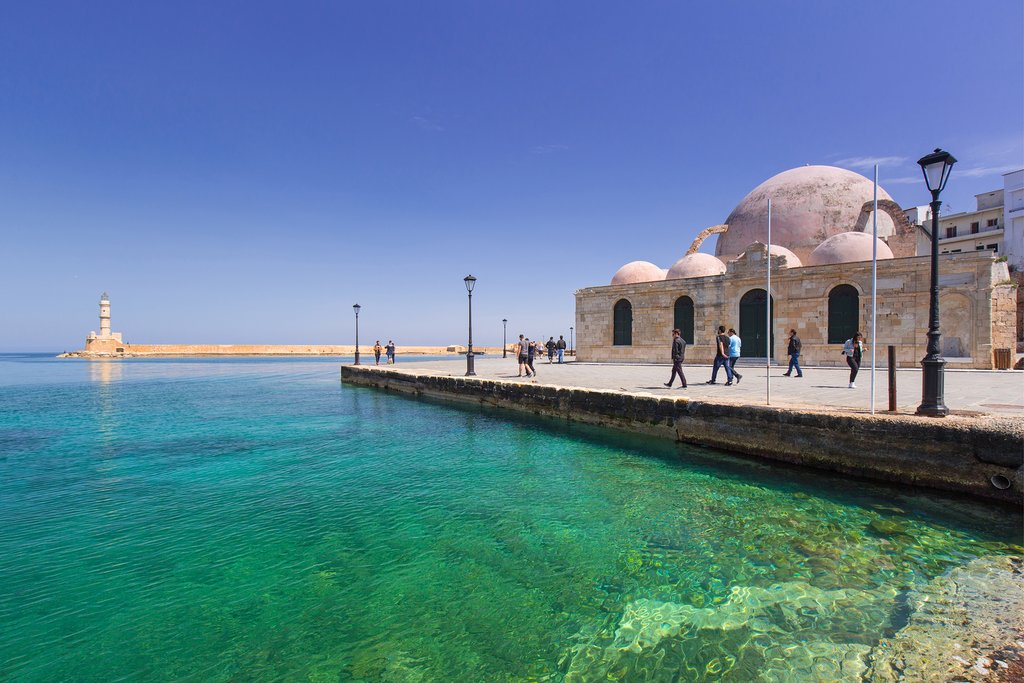 Chania's Venetian waterfront architecture