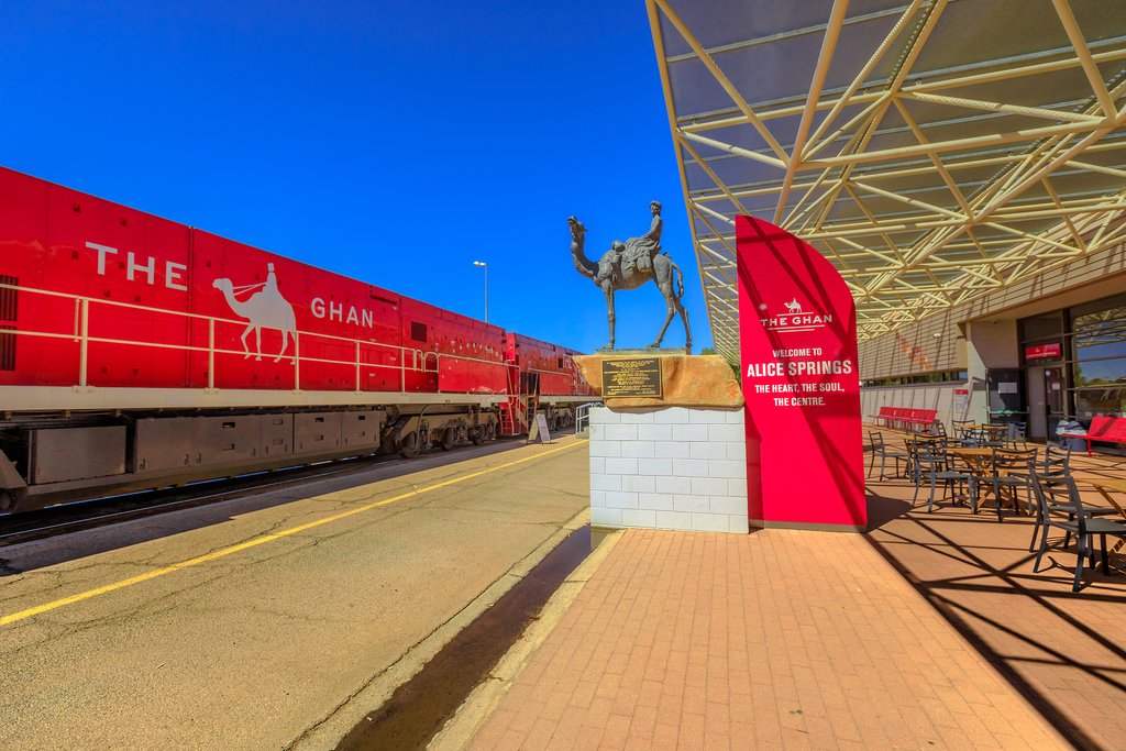 Travel by train to Alice Springs in Australia's Red Center