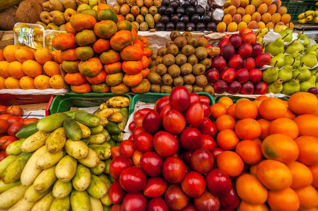 Exotic fruits, Mercado de Paloquemao, Bogotá, Colombia
