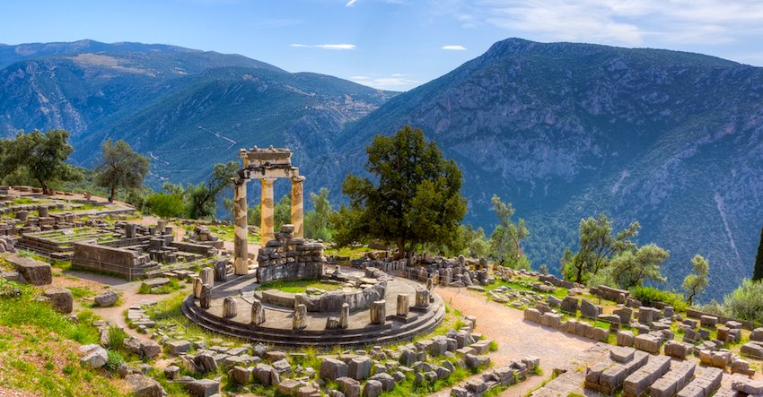 Ancient Temple in Delphi