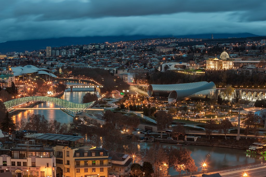 Tbilisi at night