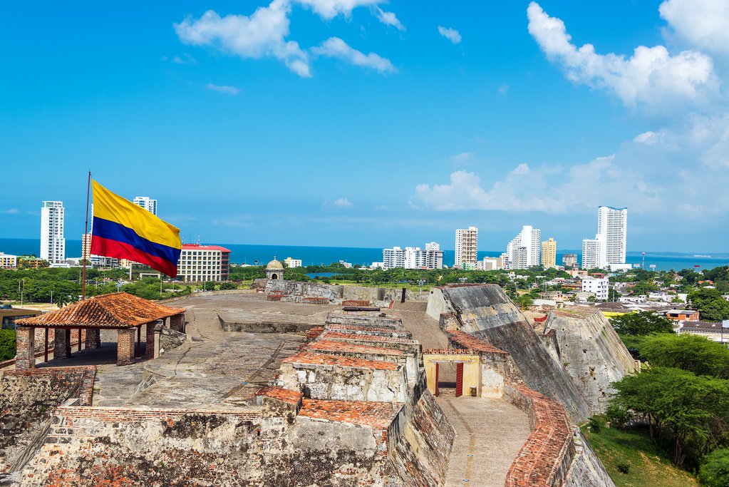 San Felipe de Barajas Castle and the Skyline of Cartagena
