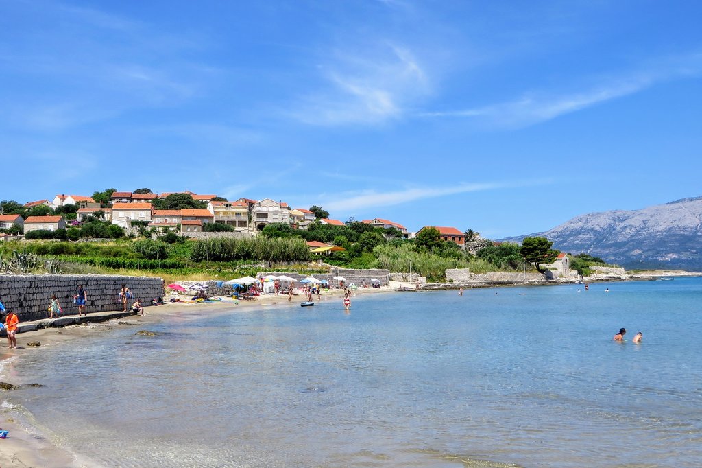 Lumbarda beach, Korcula, Croatia