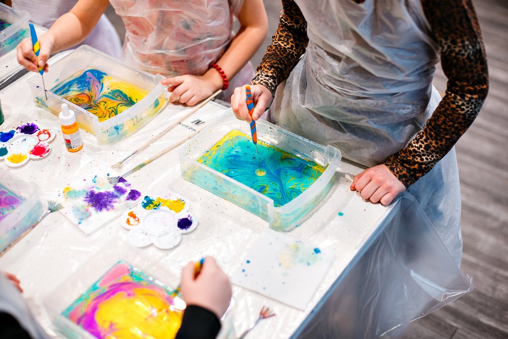 Arts and crafts with the family