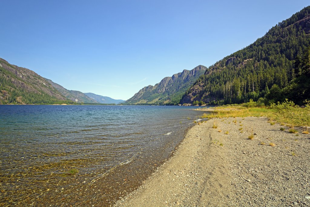 Shoreline of Buttle Lake, Strathcona Provincial Park