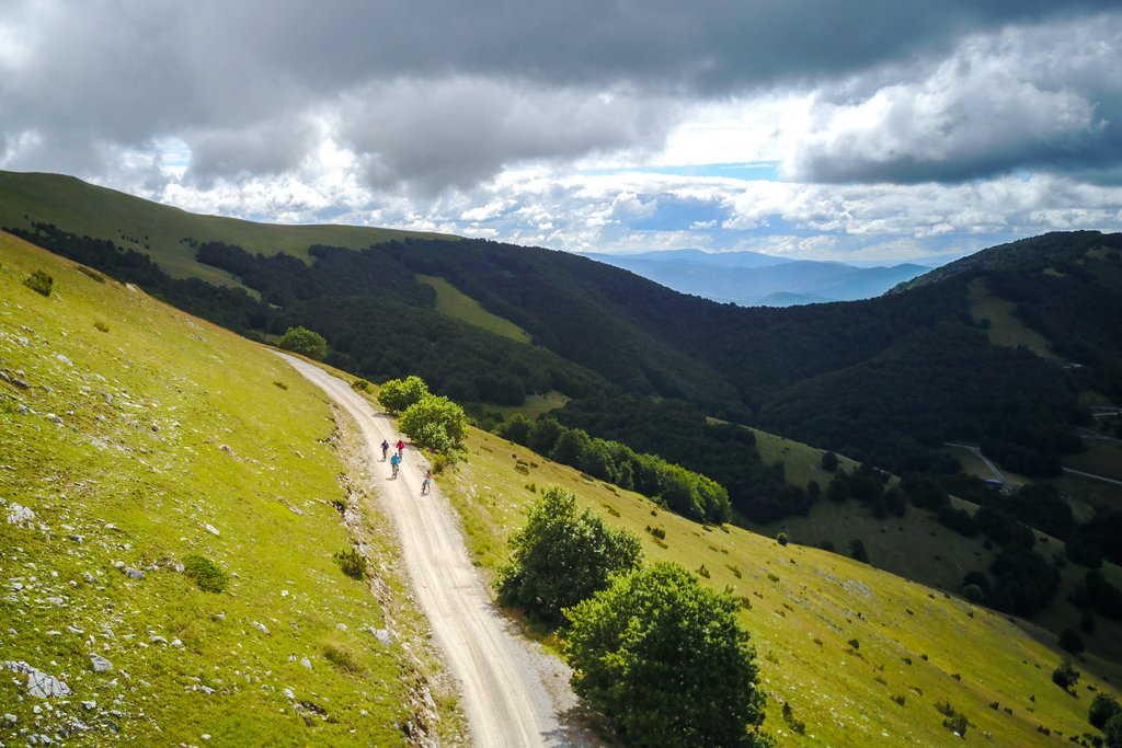 Cycling through the Bjelasnica Mountains