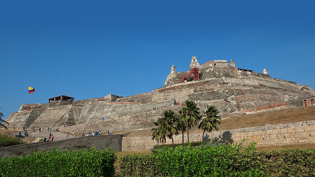 The historic fortress of Castillo San Felipe de Barajas.