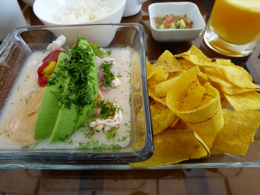 Typical seafood dish ceviche