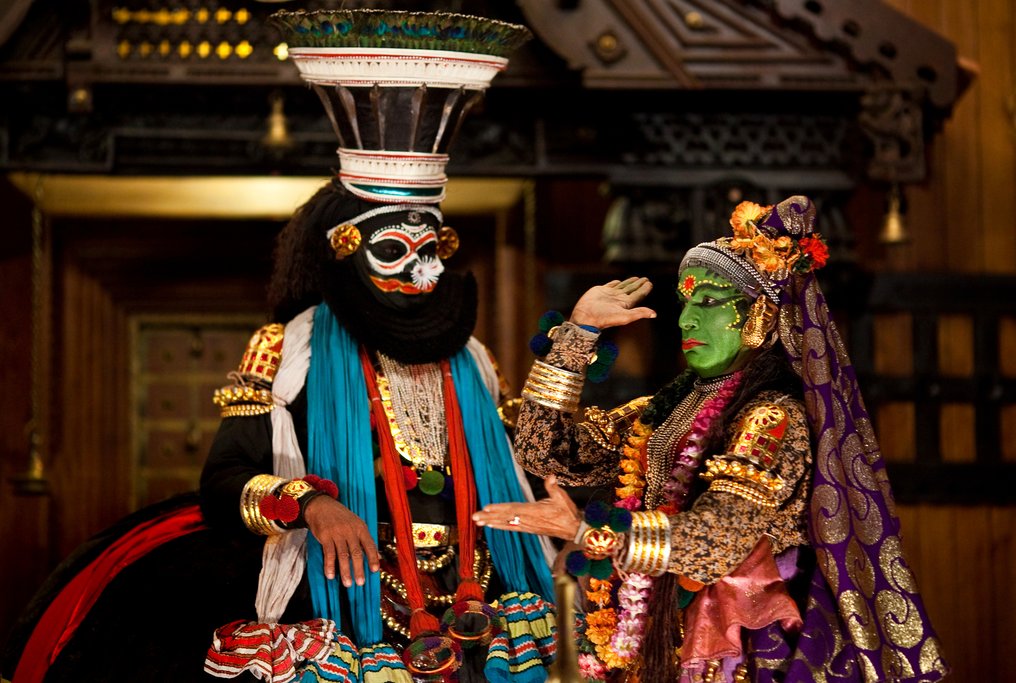 Kathakali performers, Fort Cochin, India
