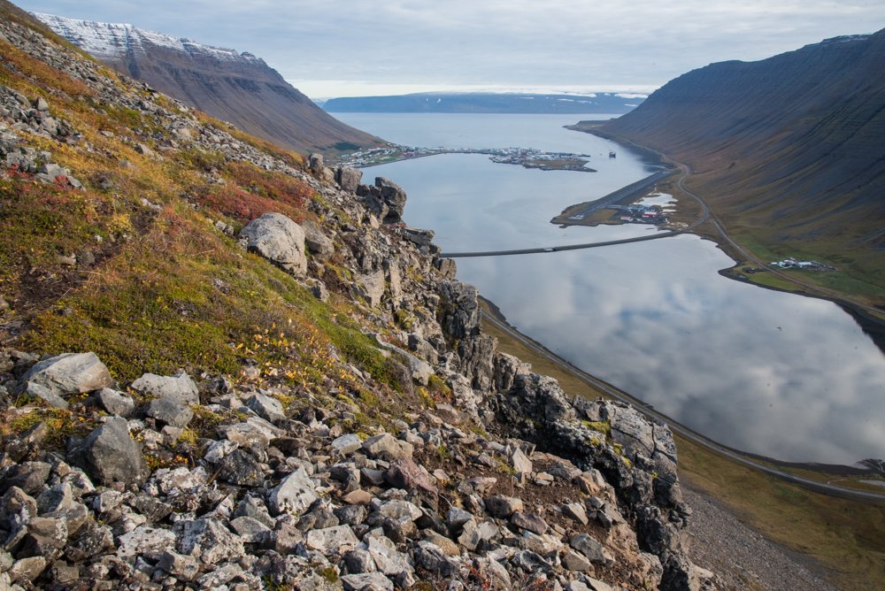 A view over Isafjordur, heart of the remote Westfjords