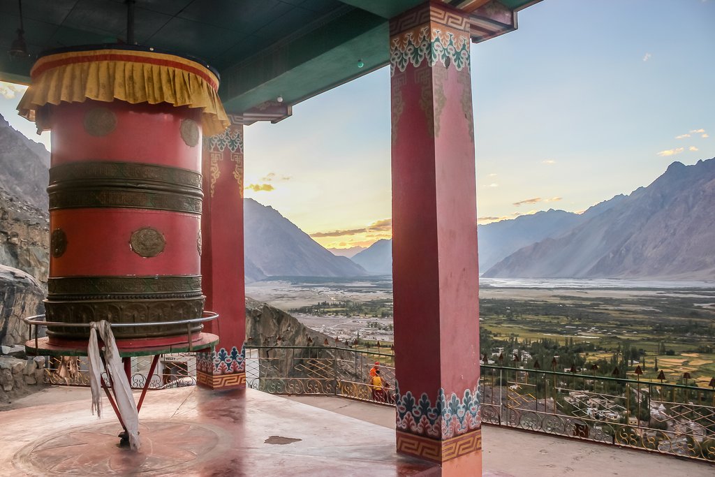 Visit Thiksey Monastery, a short drive from Leh