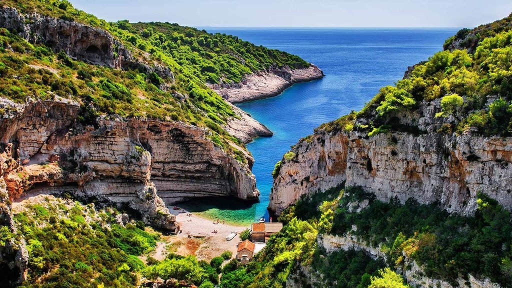 Stunning Stiniva beach