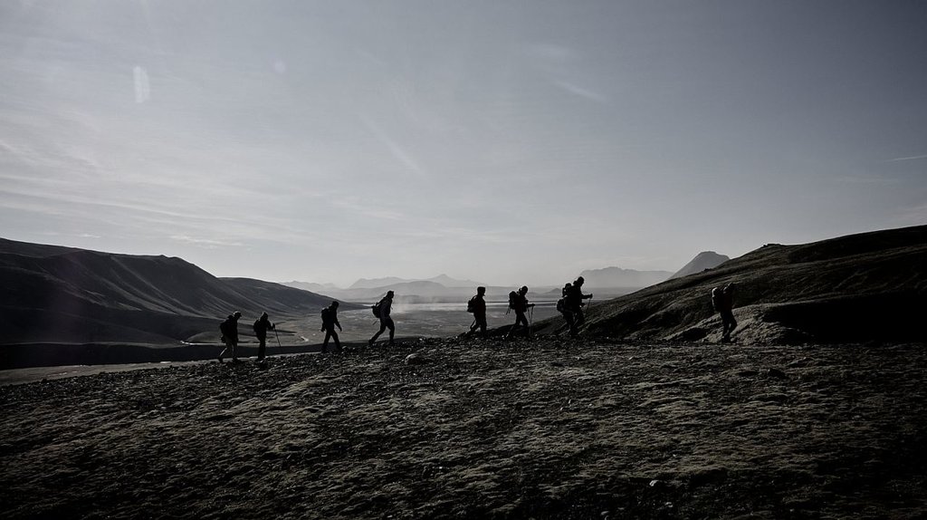 The stark black sandscape of Mýrdalssandur