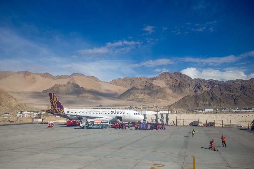 Request a window seat on the flight from Leh to Delhi