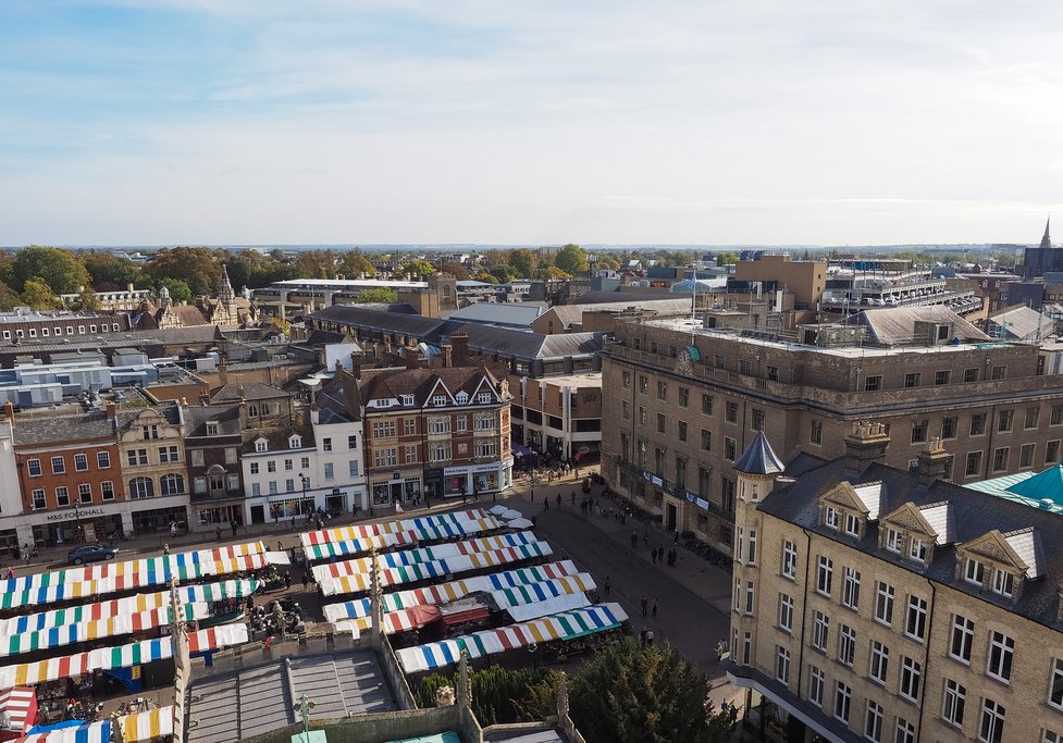 England - Cambridge - Market Square