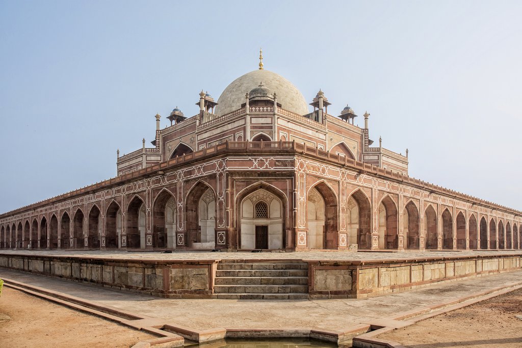 Delhi's 16th Century Humayun's Tomb is said to be a prototype for the Taj Mahal