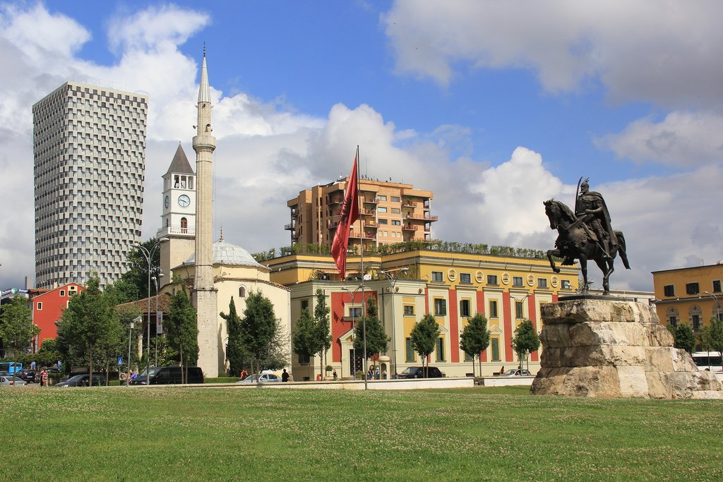 Tirana's Skanderbeg Square