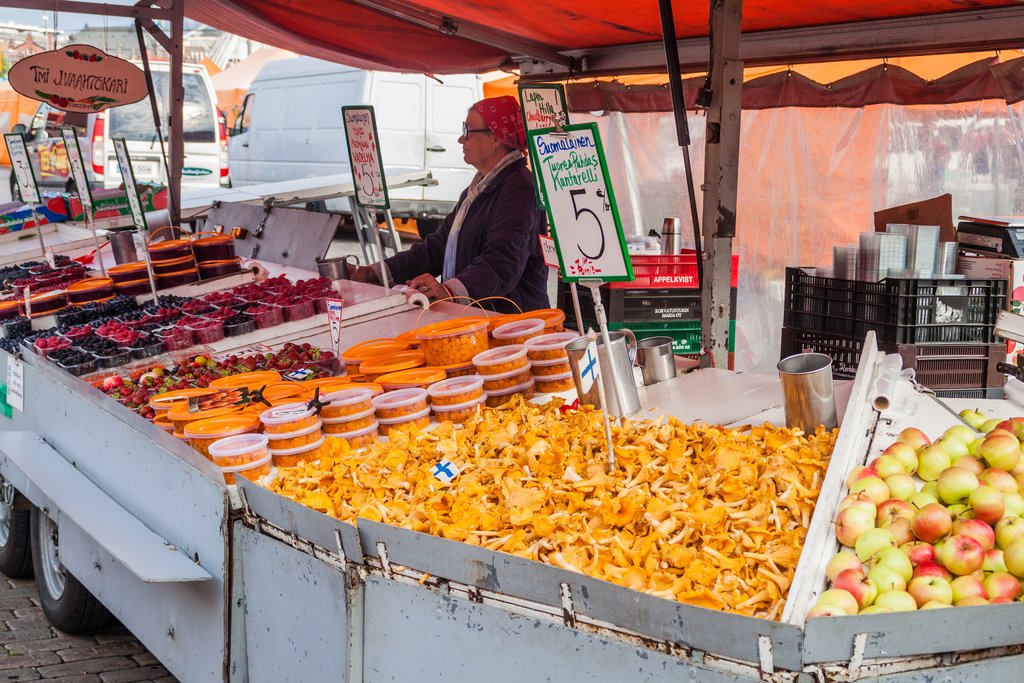Vendor in Kauppatori (Market Square), Helsinki