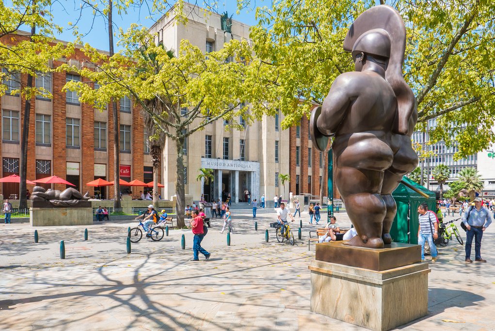 Botero Square in Medellín, Colombia
