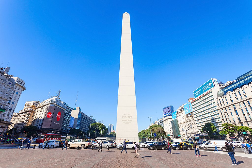 The Obelisco, a central monument in Buenos Aires