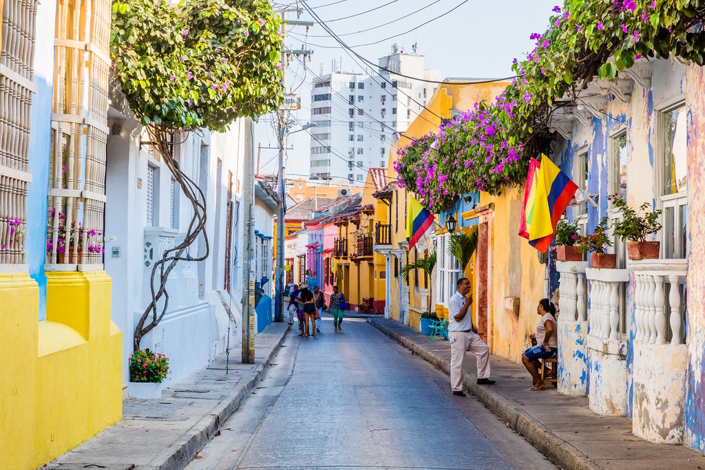 Colorful Streets of Getsemaniaera in Cartagena