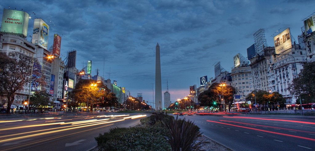 The vibrant, distinctive cityscape of Buenos Aires