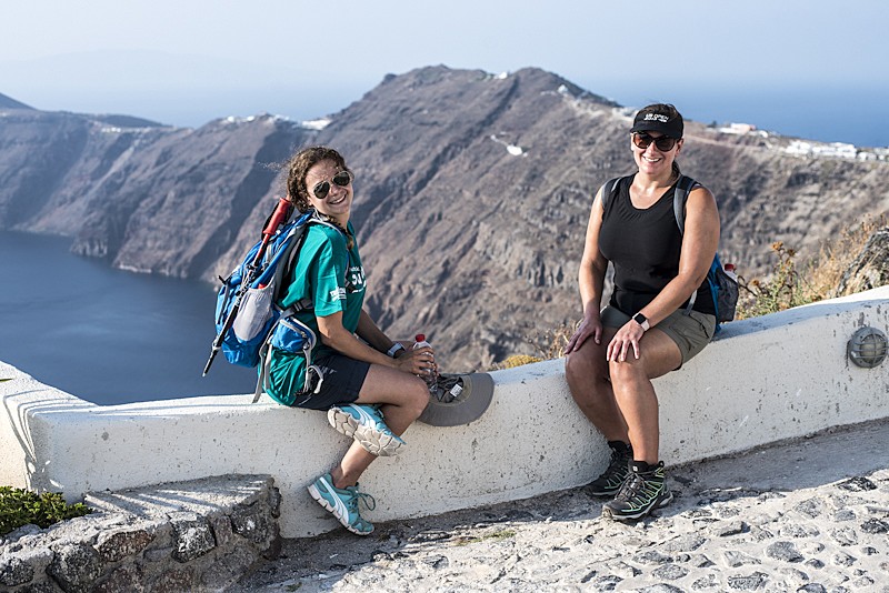 Santorini's hiking trail to Oia
