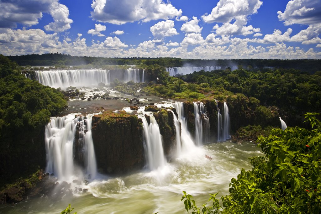 The incredible power of the falls is best seen from the walkways and paths that wind through the park