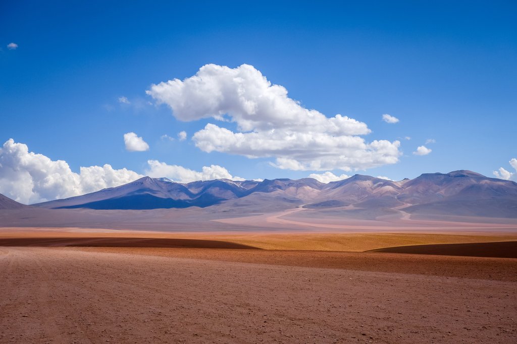 The journey south from Uyuni to the reserve is one of vast lunar landscapes