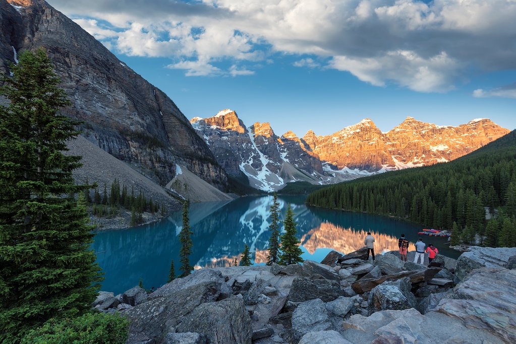 Moraine Lake at sunrise