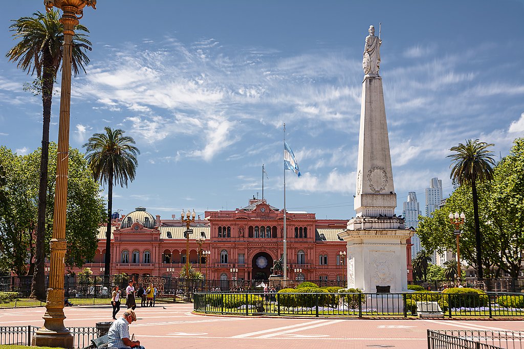 Casa Rosada in Buenos Aires' Plaza de Mayo