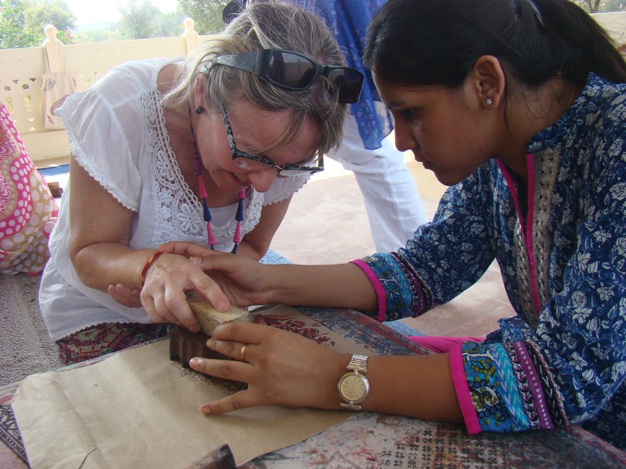 Woodblock printing in Jaipur