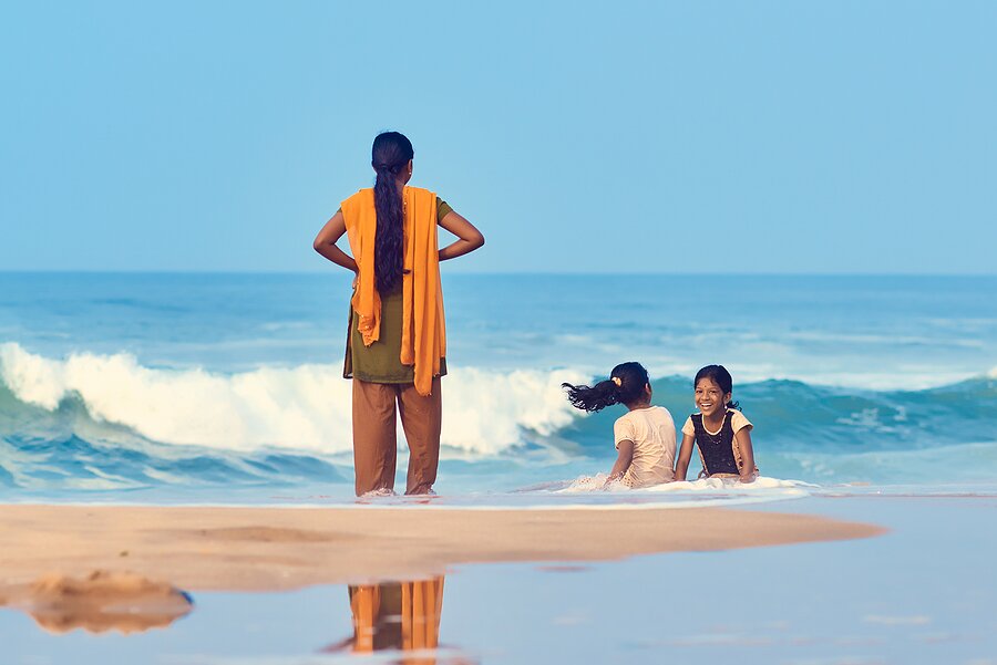 Spend family time on the beaches of Kerala