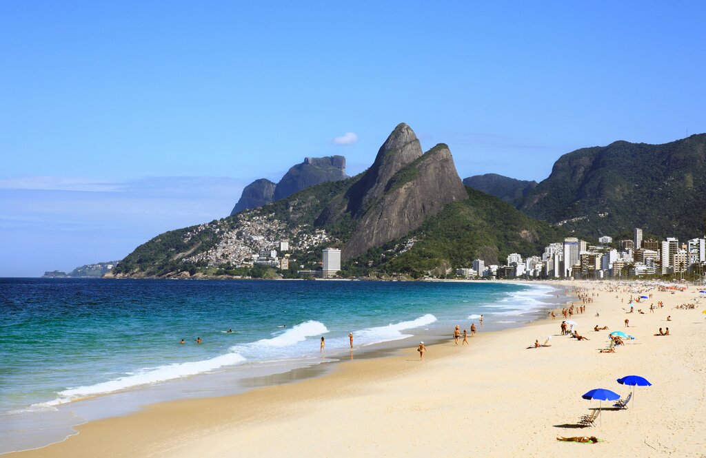The world-famous Ipanema Beach