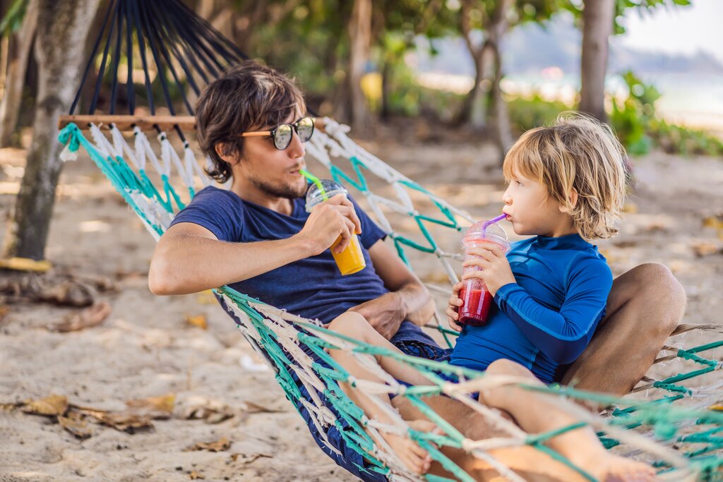 Spend the day relaxing with the kids