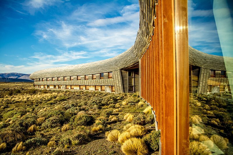 Your luxury retreat on the doorstep of Torres del Paine blends with the landscape (photo courtesy of Tierra Patagonia)