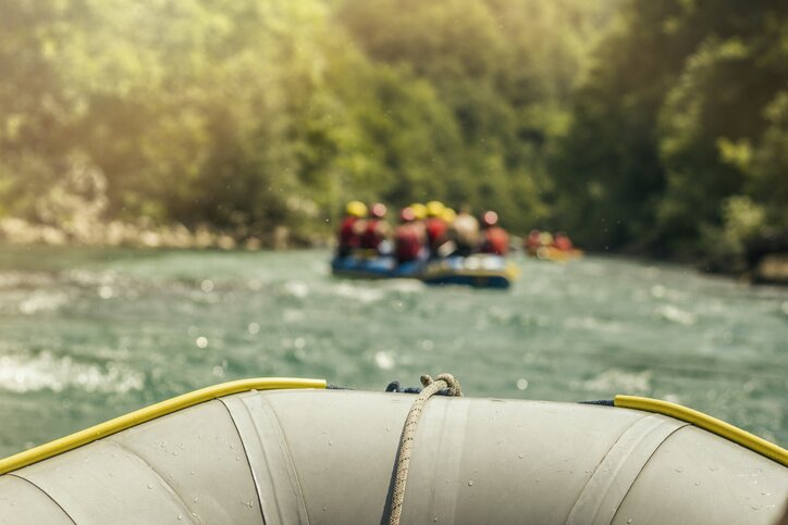 Rafting in the Amazon