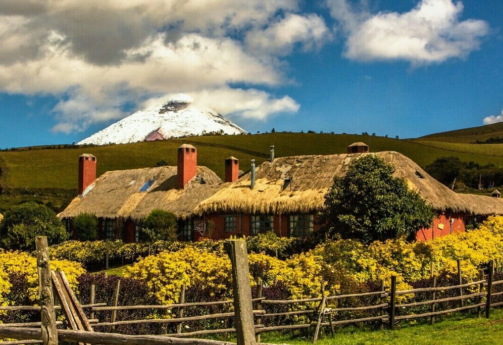 Experience life on a working Ecuadorian ranch in the shadow of Cotopaxi volcano (photo courtesy of Hacienda El Porvenir)