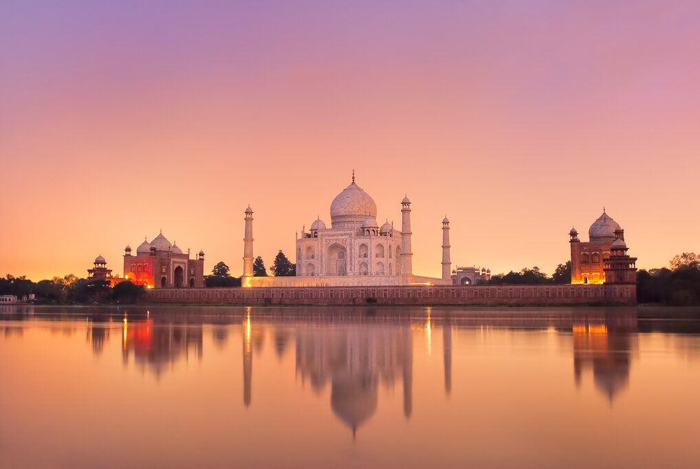 Taj Mahal sunset
