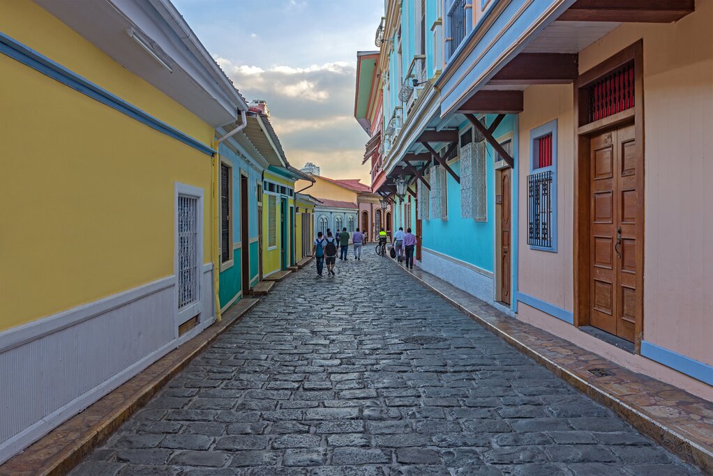 Cobblestone streets in Cuenca