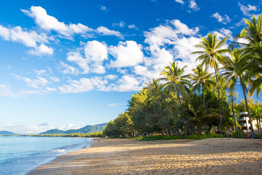 Spend your first afternoon lazing beneath the palms at Palm Cove