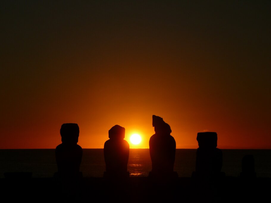 Experience sunset on Easter Island