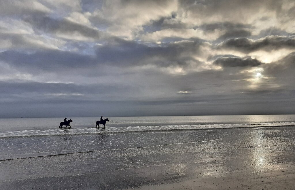Horse-riding on the beaches of Ireland