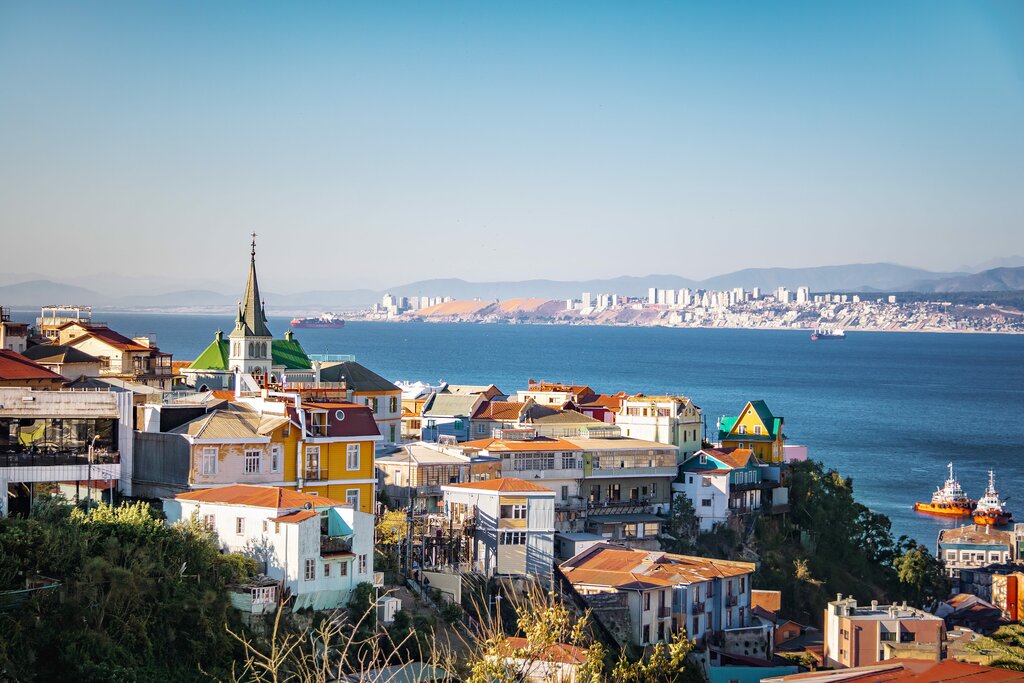 Aerial view of Valparaíso