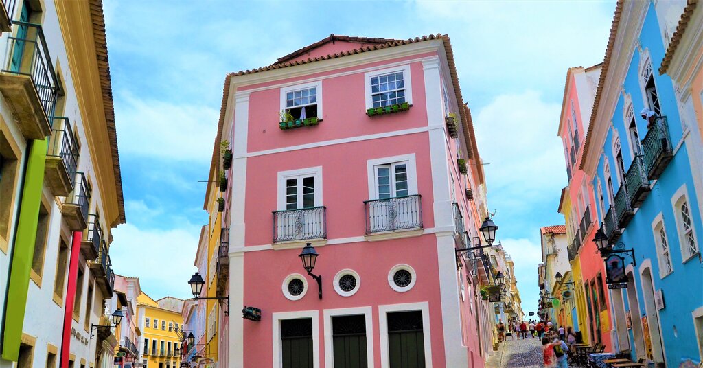 Historic Pelourinho district in Salvador da Bahia, Brazil