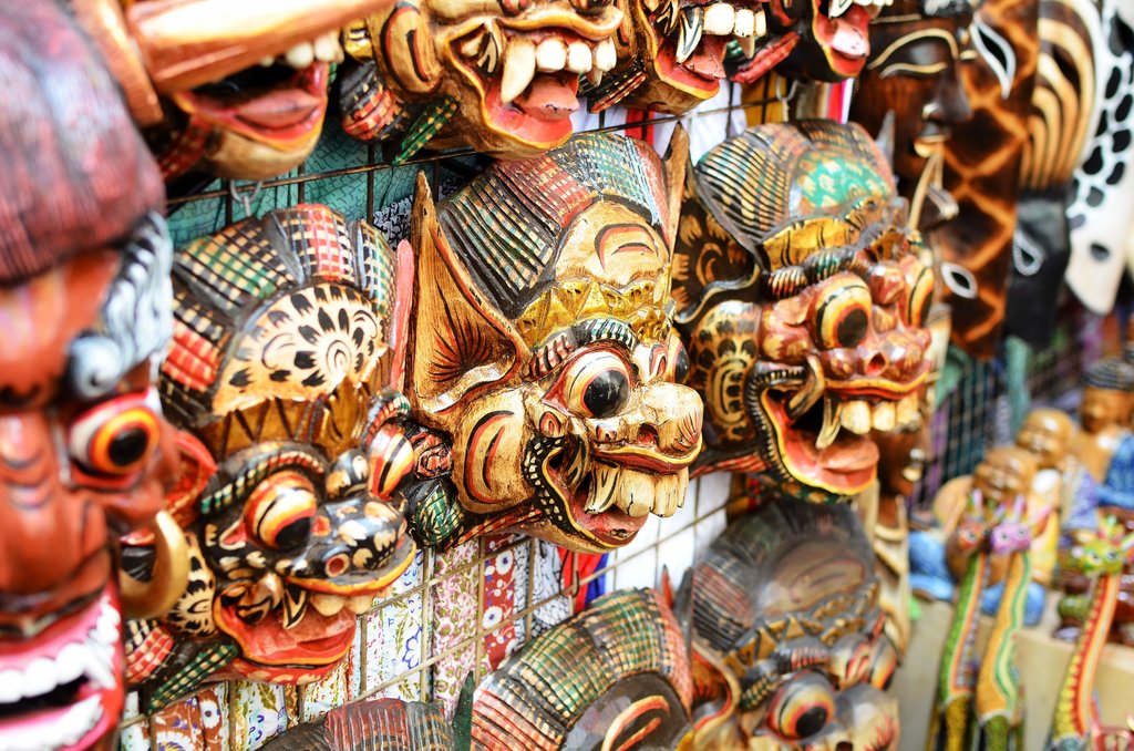 Ubud is known for its artisan traditions, like mask carving