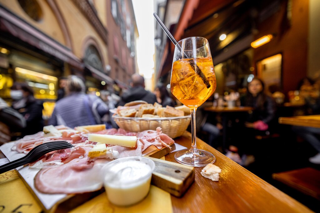 Savor evening aperitivo in Bologna