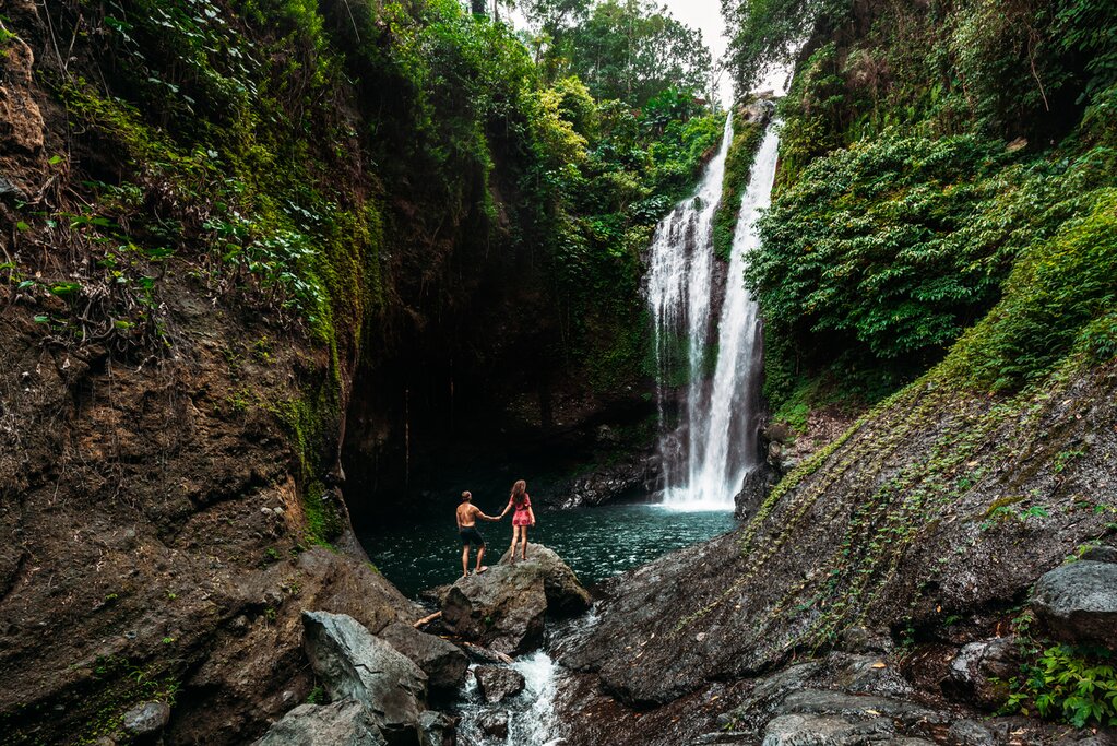 Visit some of Bali's loveliest hidden waterfalls, tucked throughout the island's interior
