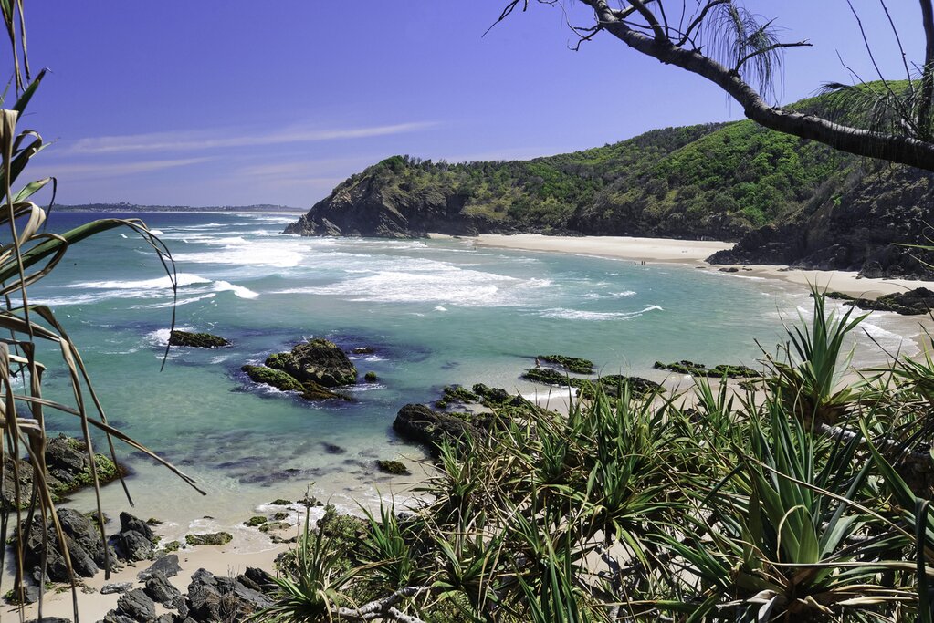 Explore the beautiful beaches of northern New South Wales, like Byron Bay